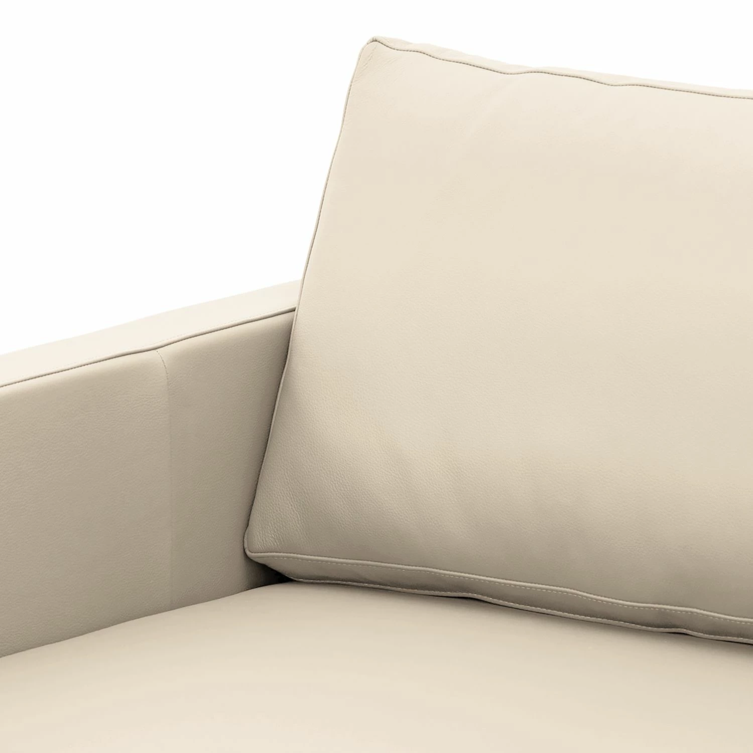 Fredriks Sofa Portobello (3-Sitzer) Echtleder - Echtleder Gad: Creme - Eckig 4 Fredriks Sofa Portobello (3-Sitzer) Echtleder - Echtleder Gad: Creme - Eckig – Bild 4