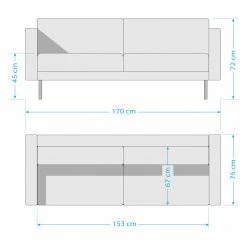 Studio Copenhagen Sofa Bayboro (2,5-Sitzer) - Senfgelb -Wohnzimmermöbel boutique en ligne 1000005824 201127 16482700007 SKETCH DETAILS P000000001000005824 sketch