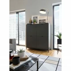 Studio Copenhagen Hochkommode Harma - Dunkelgrau -Wohnzimmermöbel boutique en ligne 1000007066 181026 16371201 MOOD GALLERYIMAGES P000000001000007066 mood