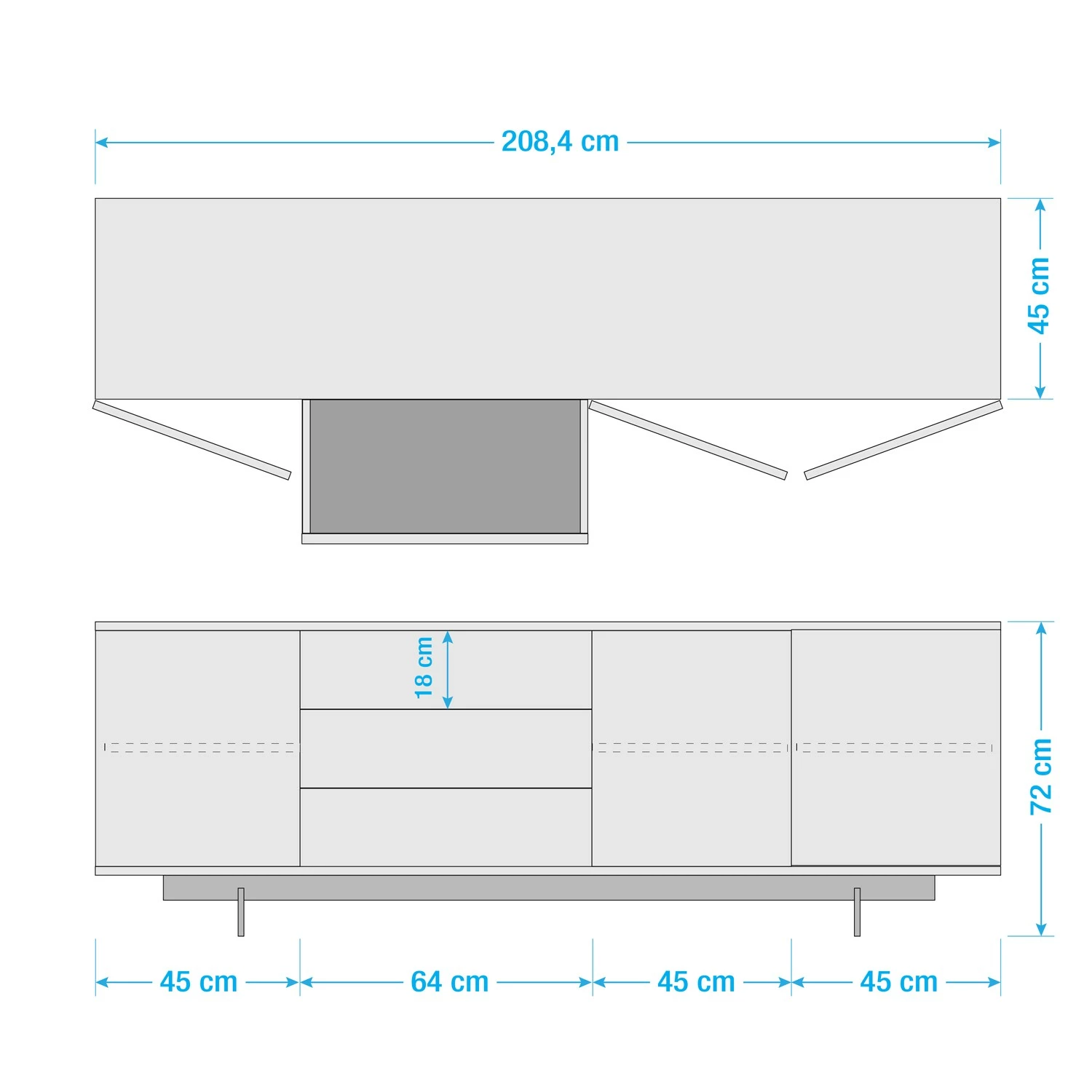 Eva Padberg Collection Sideboard Payara - Echtholzfurnier - Walnuss / Anthrazit 18 Eva Padberg Collection Sideboard Payara - Echtholzfurnier - Walnuss / Anthrazit – Bild 18