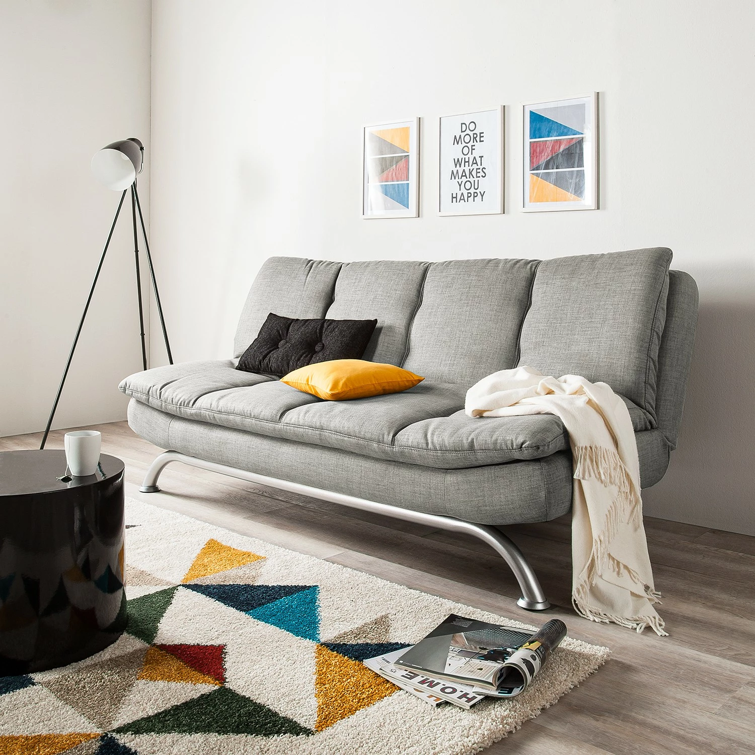 Fredriks Schlafsofa Jerry - Lichtgrau 2 Fredriks Schlafsofa Jerry - Lichtgrau – Bild 2