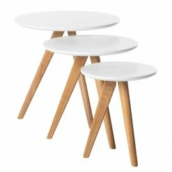 Mørteens Beistelltisch Past Past I (3-teilig) - Eiche teilmassiv - Weiß / Eiche 10 Mørteens Beistelltisch Past Past I (3-teilig) - Eiche teilmassiv - Weiß / Eiche -Wohnzimmermöbel boutique en ligne 1000008518 180918 12451703 GALLERYIMAGES P000000001000008518