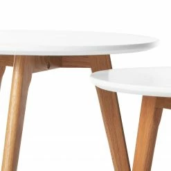 Mørteens Beistelltisch-Set Nilla I (2-teilig) - Eiche teilmassiv - Matt Weiß 16 Mørteens Beistelltisch-Set Nilla I (2-teilig) - Eiche teilmassiv - Matt Weiß -Wohnzimmermöbel boutique en ligne 1000008531 180918 12451811 GALLERYIMAGES P000000001000008531