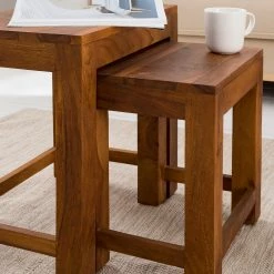 Ars Natura Beistelltisch Ohio (3er-Set) - Sheesham massiv -Wohnzimmermöbel boutique en ligne 1000008721 210518 15225400011 DETAILS P000000001000008721