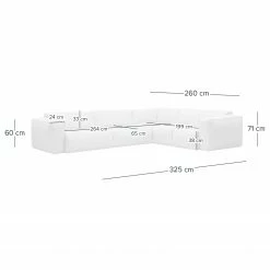 Studio Copenhagen Ecksofa HUDSON mit Rundecke - Webstoff Anda II: Grau - Ecke davorstehend rechts -Wohnzimmermöbel boutique en ligne 1000009733 220909 500 SKETCH DETAILS P000000001000009733 sketch