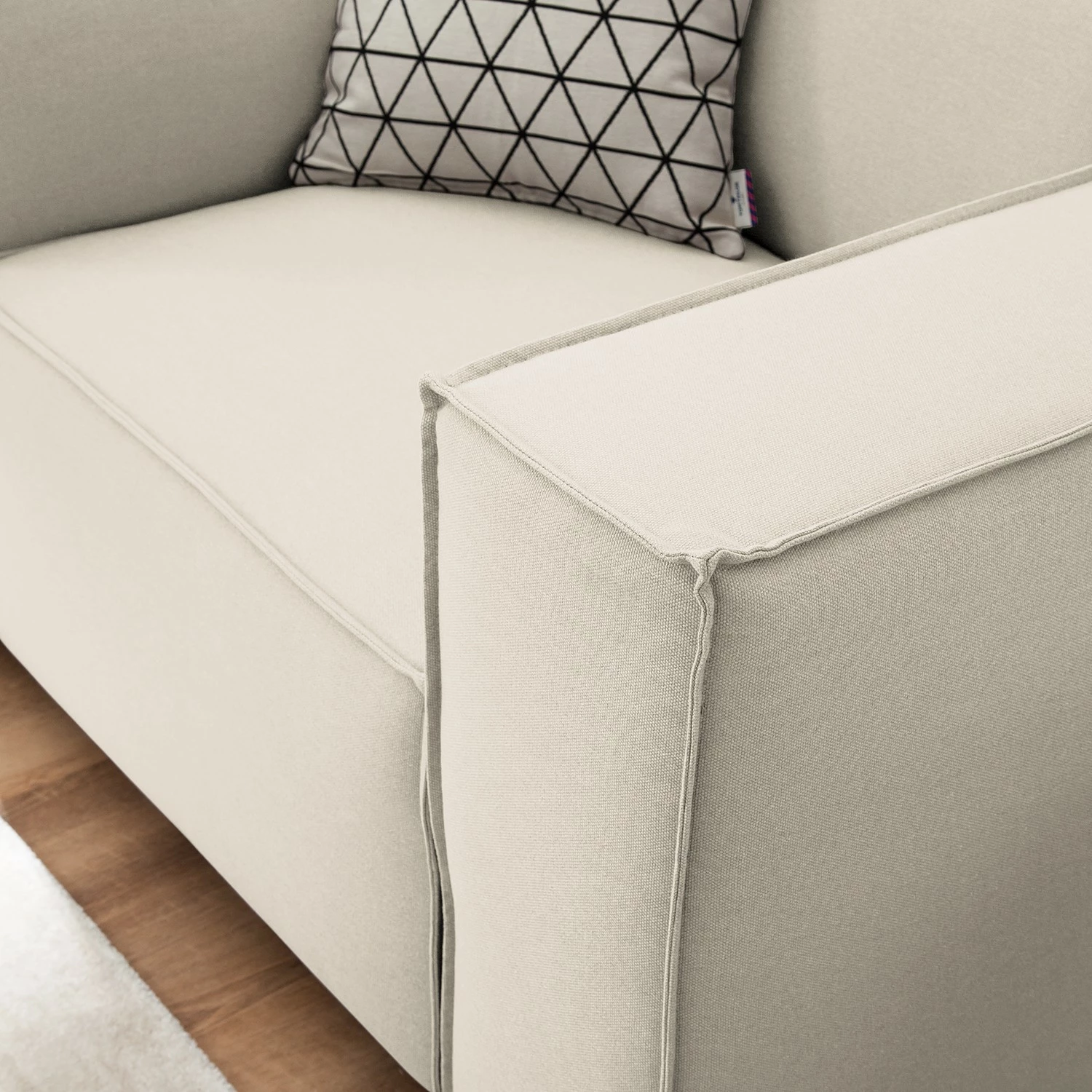 Sessel Kinx Webstoff - Webstoff Osta: Altweiß 9 Sessel Kinx Webstoff - Webstoff Osta: Altweiß – Bild 9