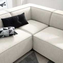 Wohnlandschaft Kinx Webstoff - Webstoff Milan: Altweiß - Longchair davorstehend rechts / Ottomane links 34 Wohnlandschaft Kinx Webstoff - Webstoff Milan: Altweiß - Longchair davorstehend rechts / Ottomane links -Wohnzimmermöbel boutique en ligne 1000011746 180619 1559211024 GALLERYIMAGES P000000001000011746