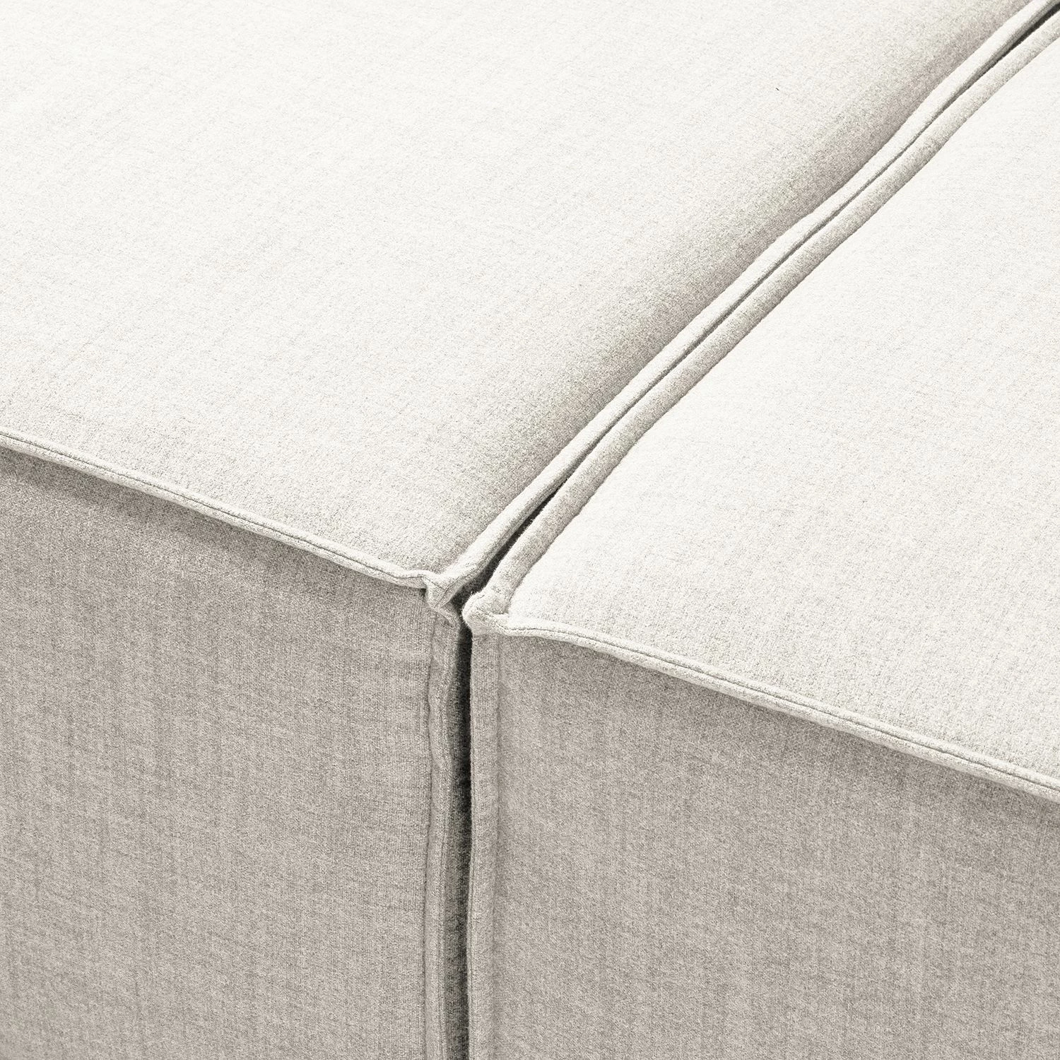 Wohnlandschaft Kinx Webstoff - Webstoff Milan: Altweiß - Longchair davorstehend rechts / Ottomane links 20 Wohnlandschaft Kinx Webstoff - Webstoff Milan: Altweiß - Longchair davorstehend rechts / Ottomane links – Bild 20