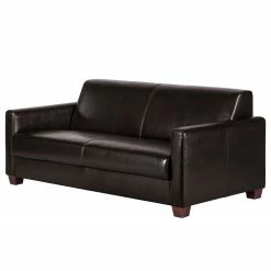 Maison Belfort Sofa Fragola (3-Sitzer) - Echtleder Dunkelbraun