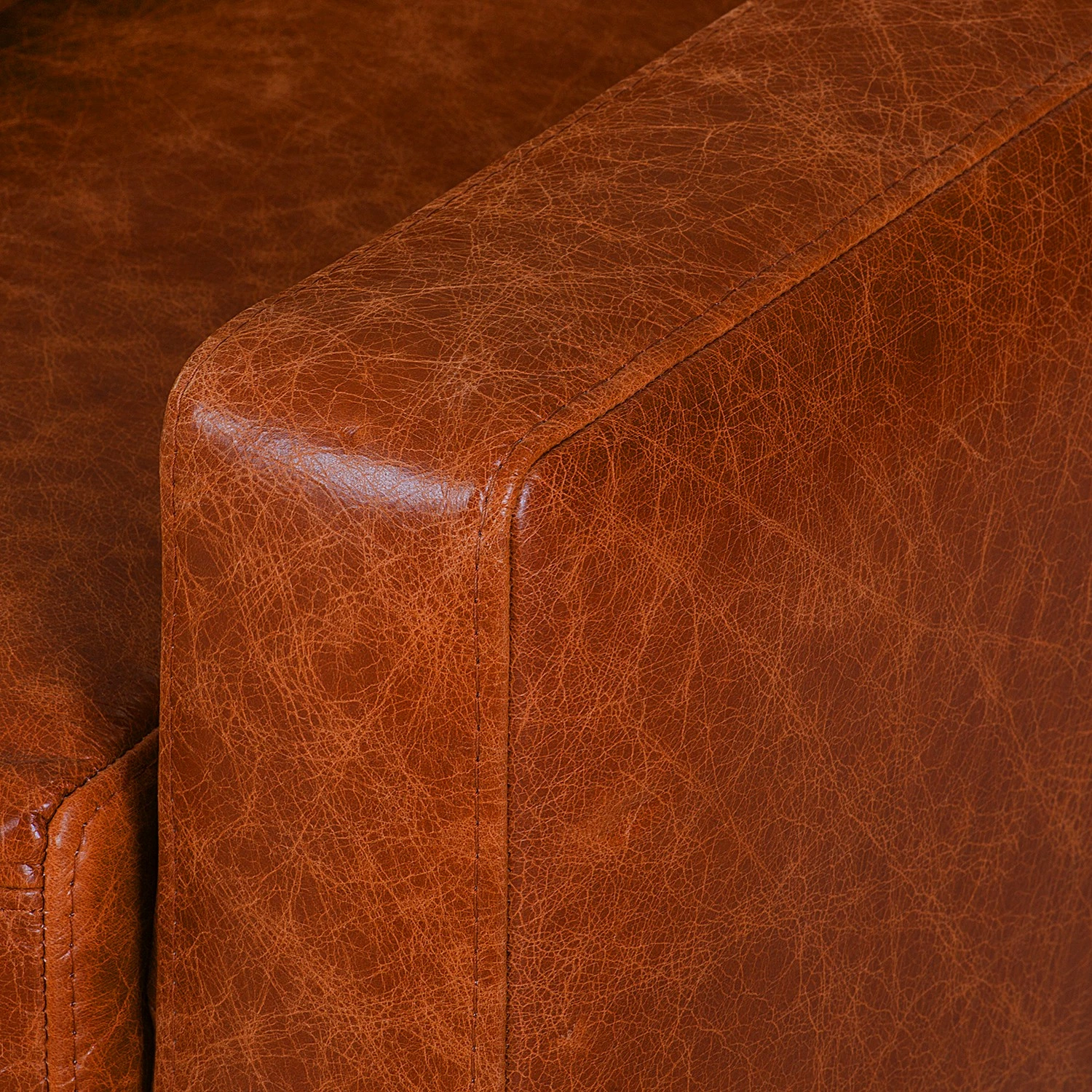 Ars manufacti Sofa Horley (2-Sitzer) Echtleder - Vintage Cognac 10 Ars manufacti Sofa Horley (2-Sitzer) Echtleder - Vintage Cognac – Bild 10