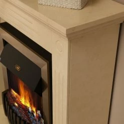 Montreux Elektrokamin Washington - Creme/Beige marmoriert -Wohnzimmermöbel boutique en ligne 1000017424 220614 054 DETAILS P000000001000017424