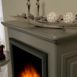 Montreux Elektrokamin Waldhof - Tulpenbaumholz teilmassiv - Grau -Wohnzimmermöbel boutique en ligne 1000017447 220614 040 DETAILS P000000001000017447