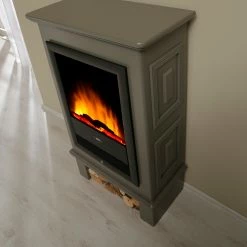 Montreux Elektrokamin Waldhof - Tulpenbaumholz teilmassiv - Grau -Wohnzimmermöbel boutique en ligne 1000017447 220614 075 DETAILS P000000001000017447