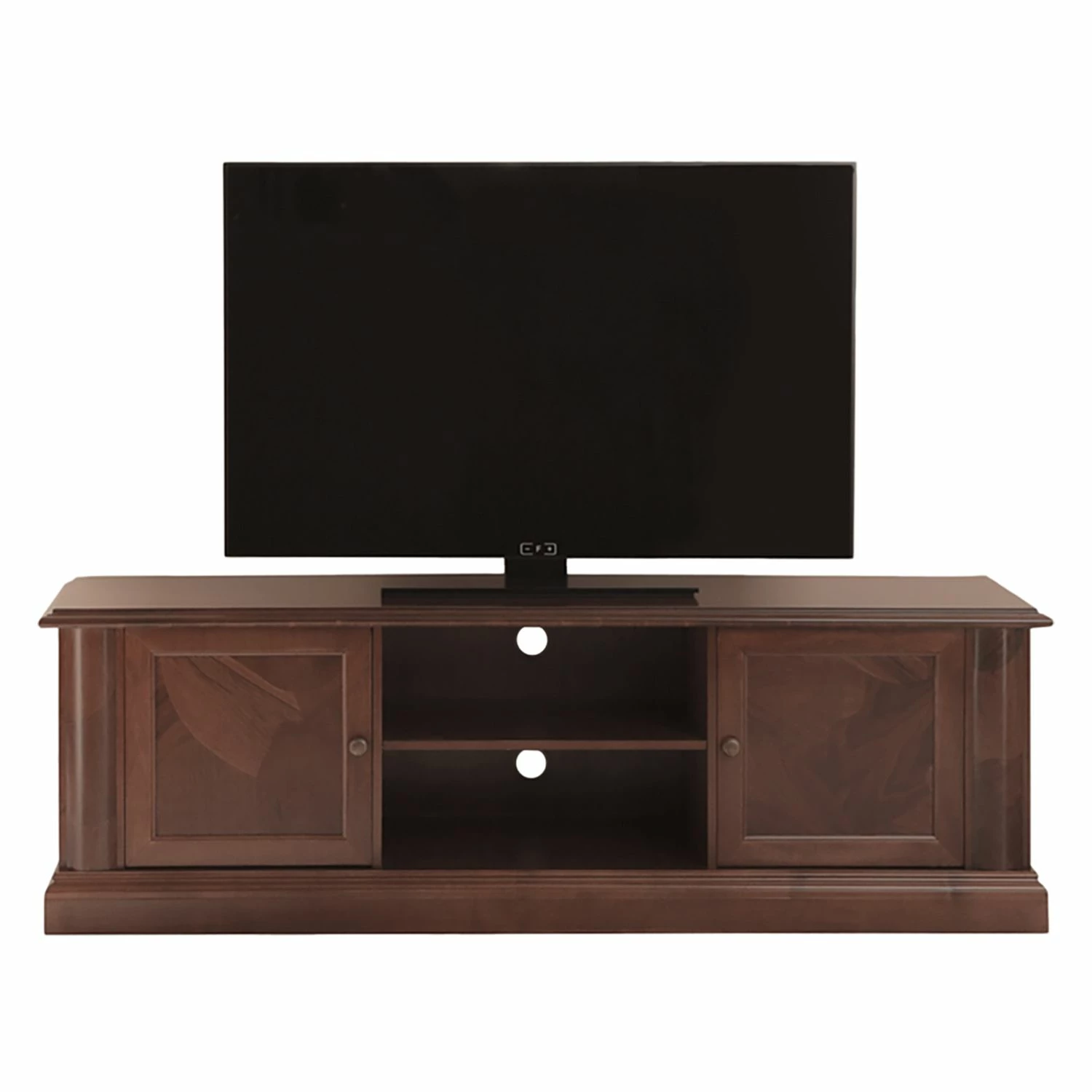 Montreux TV-Kommode Materro - Ayous teilmassiv - Antikbraun 4 Montreux TV-Kommode Materro - Ayous teilmassiv - Antikbraun – Bild 4