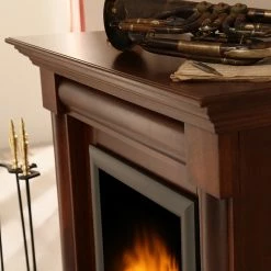 Montreux Elektrokamin Lomba - Nußbaumfarbig antik mit Wurzelfurnier -Wohnzimmermöbel boutique en ligne 1000017563 220614 052 DETAILS P000000001000017563