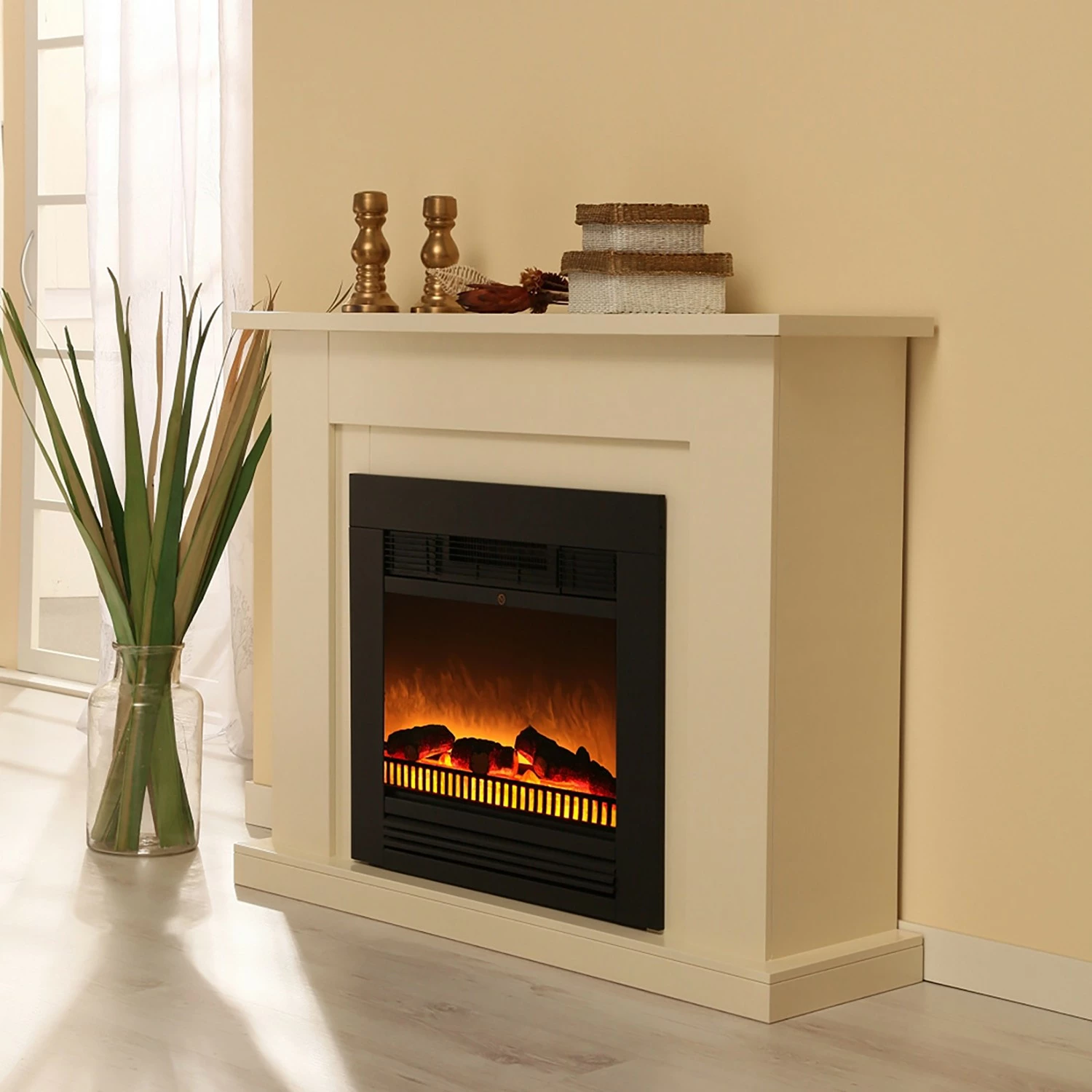 Montreux Elektrokamin Shad - Cremeweiß 3 Montreux Elektrokamin Shad - Cremeweiß – Bild 3