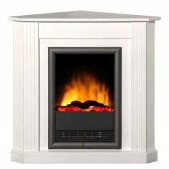 Montreux Elektro-Eckkamin Born - Weiß