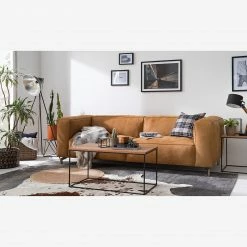 Ars manufacti Sofa Pentre (3-Sitzer) Echtleder - Hellbraun -Wohnzimmermöbel boutique en ligne 1000020142 200518 14204800001 MOOD DETAILS P000000001000020142 mood