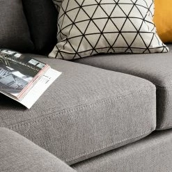 Norrwood Ecksofa MAISON 2-Sitzer mit Longchair - Webstoff Inas: Cubanit - Longchair davorstehend links -Wohnzimmermöbel boutique en ligne 1000022232 100 GALLERYIMAGES P000000001000022232