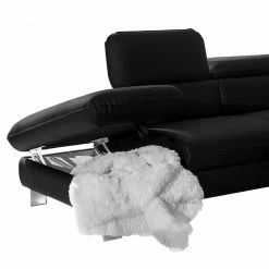 Cotta Ecksofa Waiho II Echtleder - Schwarz - Longchair davorstehend links - Mit Schlaffunktion -Wohnzimmermöbel boutique en ligne 1000027051 210506 11501800057 DETAILS P000000001000027051