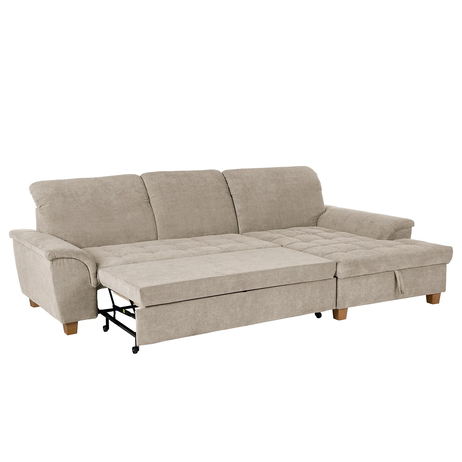 Ars Natura Ecksofa Charlo Microfaser - Cappuccino - Longchair davorstehend rechts - Mit Schlaffunktion 4 Ars Natura Ecksofa Charlo Microfaser - Cappuccino - Longchair davorstehend rechts - Mit Schlaffunktion – Bild 4