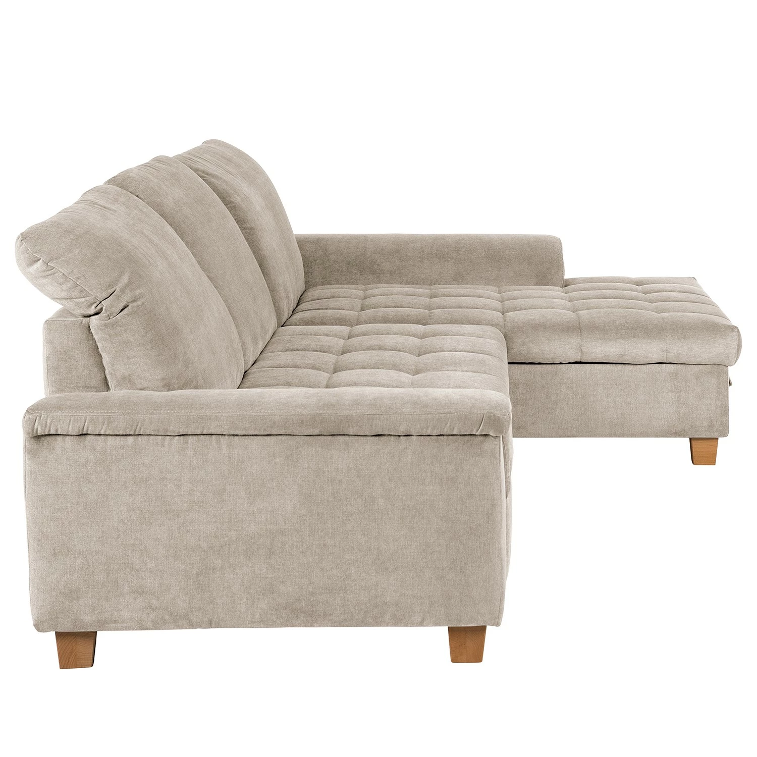 Ars Natura Ecksofa Charlo Microfaser - Cappuccino - Longchair davorstehend rechts - Mit Schlaffunktion 9 Ars Natura Ecksofa Charlo Microfaser - Cappuccino - Longchair davorstehend rechts - Mit Schlaffunktion – Bild 9