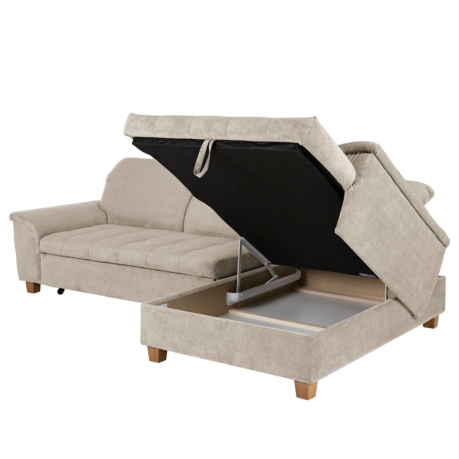 Ars Natura Ecksofa Charlo Microfaser - Cappuccino - Longchair davorstehend rechts - Mit Schlaffunktion 14 Ars Natura Ecksofa Charlo Microfaser - Cappuccino - Longchair davorstehend rechts - Mit Schlaffunktion – Bild 14