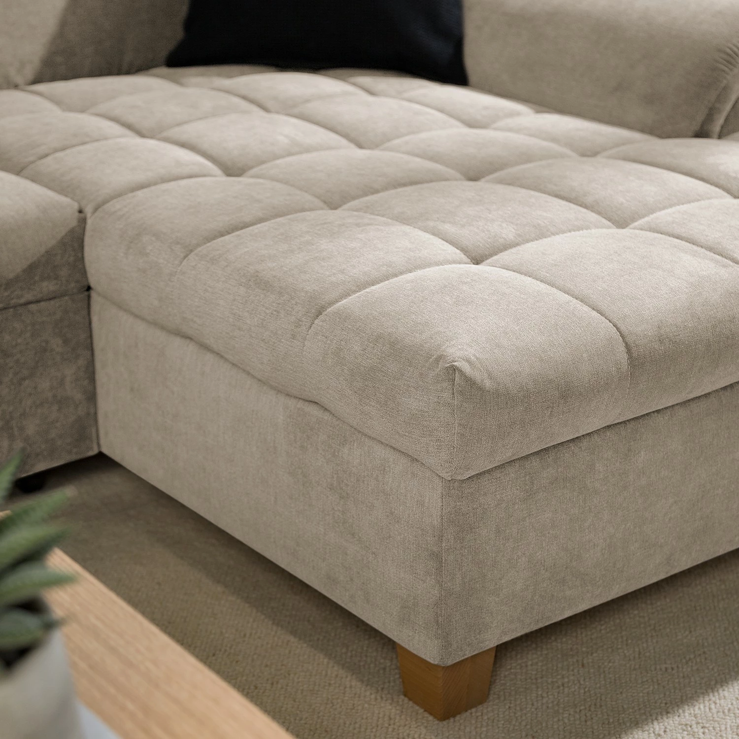 Ars Natura Ecksofa Charlo Microfaser - Cappuccino - Longchair davorstehend rechts - Mit Schlaffunktion 18 Ars Natura Ecksofa Charlo Microfaser - Cappuccino - Longchair davorstehend rechts - Mit Schlaffunktion – Bild 18