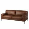 Ars manufacti Sofa Parlin (3-Sitzer) Echtleder - Mokka