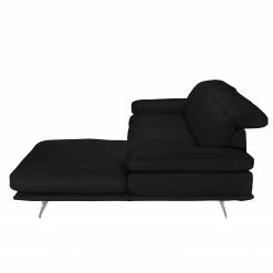 Loftscape Ecksofa Kingman Echtleder - Schwarz - Longchair davorstehend rechts -Wohnzimmermöbel boutique en ligne 1000030801 200703 14323500017 DETAILS P000000001000030801
