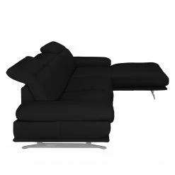Loftscape Ecksofa Kingman Echtleder - Schwarz - Longchair davorstehend rechts -Wohnzimmermöbel boutique en ligne 1000030801 200703 14323500018 DETAILS P000000001000030801