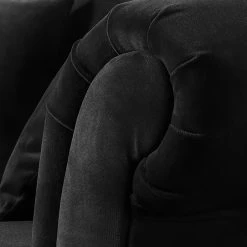 Jack & Alice Sessel York - Samt - Schwarz -Wohnzimmermöbel boutique en ligne 1000031491 190110 09412800007 GALLERYIMAGES P000000001000031491