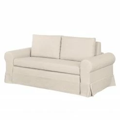 Mooved Schlafsofa Latina III Webstoff - Creme - Breite: 165 cm