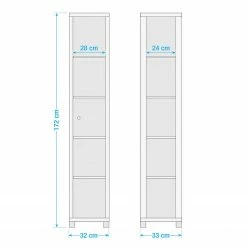 Fredriks Vitrine Exhibit I - mit LED-Beleuchtung - Klarglas/Weiß -Wohnzimmermöbel boutique en ligne 1000036223 190621 12570100002 GALLERYIMAGES P000000001000036223