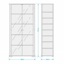 Fredriks Vitrine Nysa - Inkl. Beleuchtung - Hochglanz Weiß 8 Fredriks Vitrine Nysa - Inkl. Beleuchtung - Hochglanz Weiß -Wohnzimmermöbel boutique en ligne 1000036391 030 GALLERYIMAGES P000000001000036391