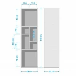 Germania Hängeregal Calvi - Eiche Navarra Dekor / Steingrau -Wohnzimmermöbel boutique en ligne 1000039263 191023 08592300002 SKETCH DETAILS P000000001000039263 sketch