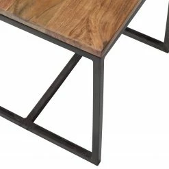 Ars manufacti Beistelltisch Woodson - Akazie massiv / Eisen - Akazie Hellbraun / Anthrazit -Wohnzimmermöbel boutique en ligne 1000050863 191112 10031000018 DETAILS P000000001000050863