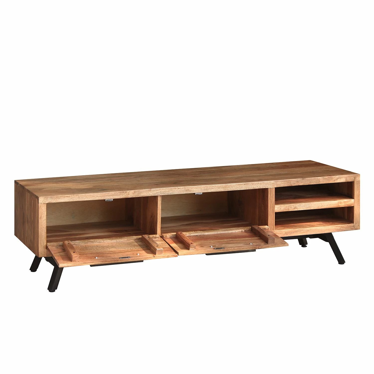 Ars manufacti TV-Lowboard Amla II - Akazie massiv / Metall - Akazie / Anthrazit 8 Ars manufacti TV-Lowboard Amla II - Akazie massiv / Metall - Akazie / Anthrazit – Bild 8
