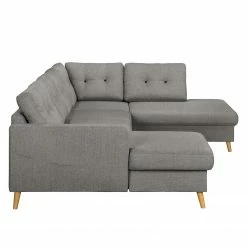 Mørteens Wohnlandschaft Sola Flachgewebe - Grau - Longchair davorstehend links / Ottomane rechts - Mit Schlaffunktion -Wohnzimmermöbel boutique en ligne 1000054946 200617 13241400053 DETAILS P000000001000054946