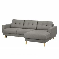 Mørteens Ecksofa Sola Flachgewebe - Grau - Longchair davorstehend rechts - Mit Schlaffunktion -Wohnzimmermöbel boutique en ligne 1000054984 200617 13241600114 DETAILS P000000001000054984