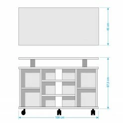 Maja Möbel TV-Rack Eutin - Eiche Sonoma Dekor -Wohnzimmermöbel boutique en ligne 1000057740 180809 08521607 GALLERYIMAGES P000000001000057740