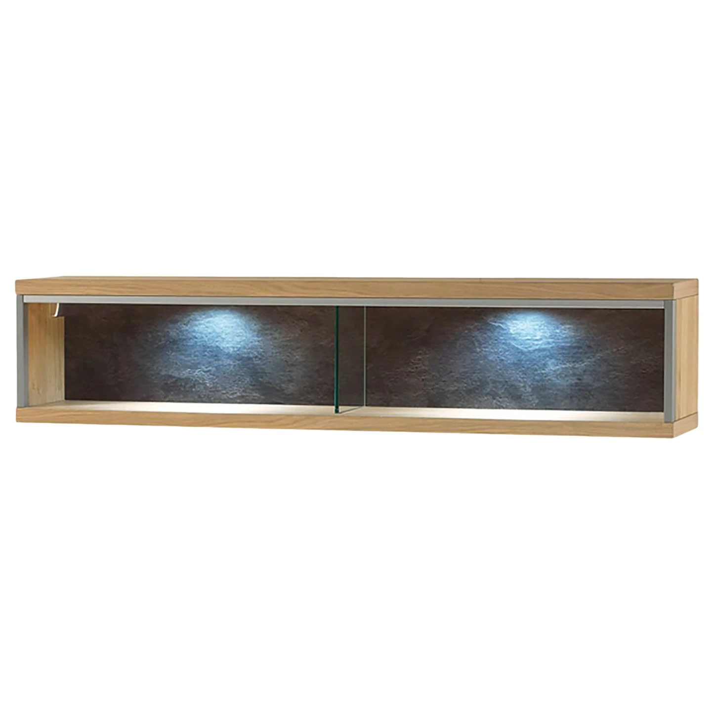 Ars Natura Wohnwand Lopburi (3-teilig) - Eiche Bianco teilmassiv - Eiche Bianco / Schiefer 4 Ars Natura Wohnwand Lopburi (3-teilig) - Eiche Bianco teilmassiv - Eiche Bianco / Schiefer – Bild 4