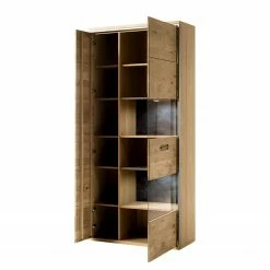 Ars Natura Vitrinenschrank Lopburi - Eiche Bianco teilmassiv - Eiche Bianco / Schiefer -Wohnzimmermöbel boutique en ligne 1000064082 200811 13520900289 DETAILS P000000001000064082