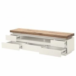 Fredriks TV-Lowboard Roble III - Inkl. Beleuchtung - Eiche / Matt Weiß -Wohnzimmermöbel boutique en ligne 1000064531 200811 13575500708 DETAILS P000000001000064531