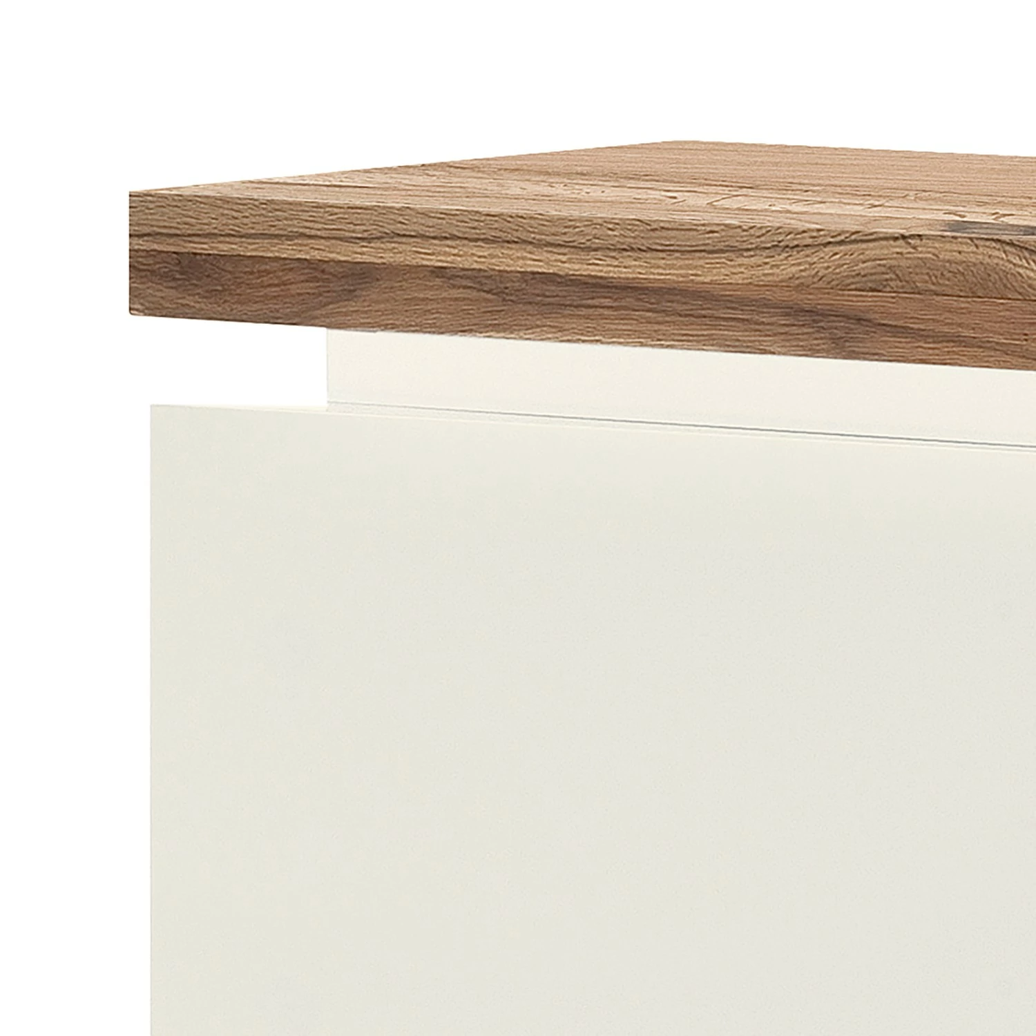 Fredriks Sideboard Roble I - Inkl. Beleuchtung - Eiche / Matt Weiß 4 Fredriks Sideboard Roble I - Inkl. Beleuchtung - Eiche / Matt Weiß – Bild 4