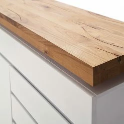 Fredriks Kommode Roble II - Inkl. Beleuchtung - Eiche / Matt Weiß -Wohnzimmermöbel boutique en ligne 1000064536 200811 13583300747 DETAILS P000000001000064536