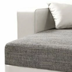 Fredriks Ecksofa Dublin II - (mit Schlaffunktion / beidseitig montierbar) - Kunstleder/Strukturstoff - Weiß / Grau -Wohnzimmermöbel boutique en ligne 1000073164 210614 18404200598 DETAILS P000000001000073164