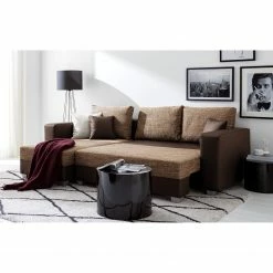 Fredriks Ecksofa Dublin II - (mit Schlaffunktion / beidseitig montierbar) - Kunstleder/Strukturstoff - Dunkelbraun / Braun 39 Fredriks Ecksofa Dublin II - (mit Schlaffunktion / beidseitig montierbar) - Kunstleder/Strukturstoff - Dunkelbraun / Braun -Wohnzimmermöbel boutique en ligne 1000073166 210614 18404300619 DETAILS P000000001000073166