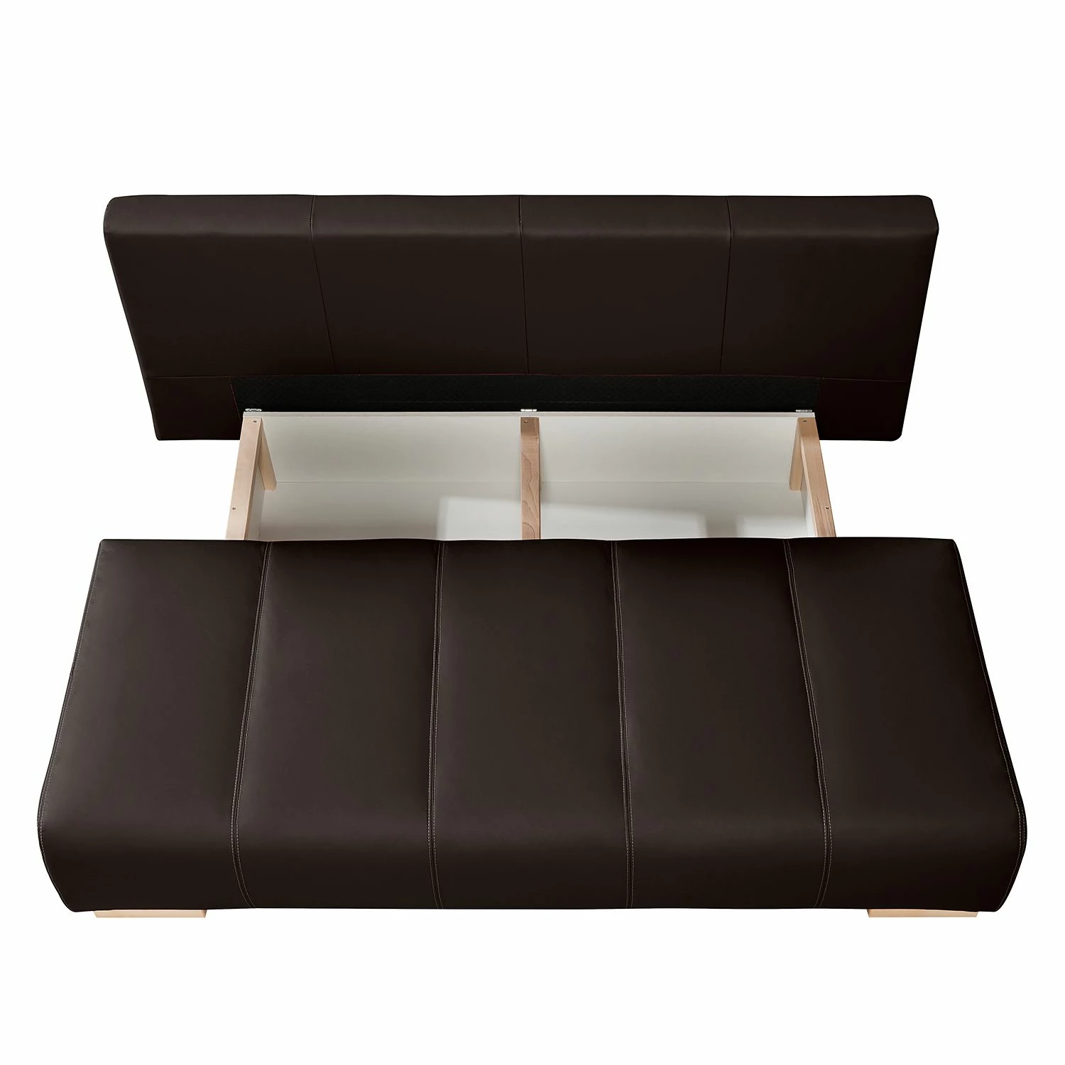 Ars Natura Schlafsofa Novato Echtleder - Dunkelbraun 8 Ars Natura Schlafsofa Novato Echtleder - Dunkelbraun – Bild 8