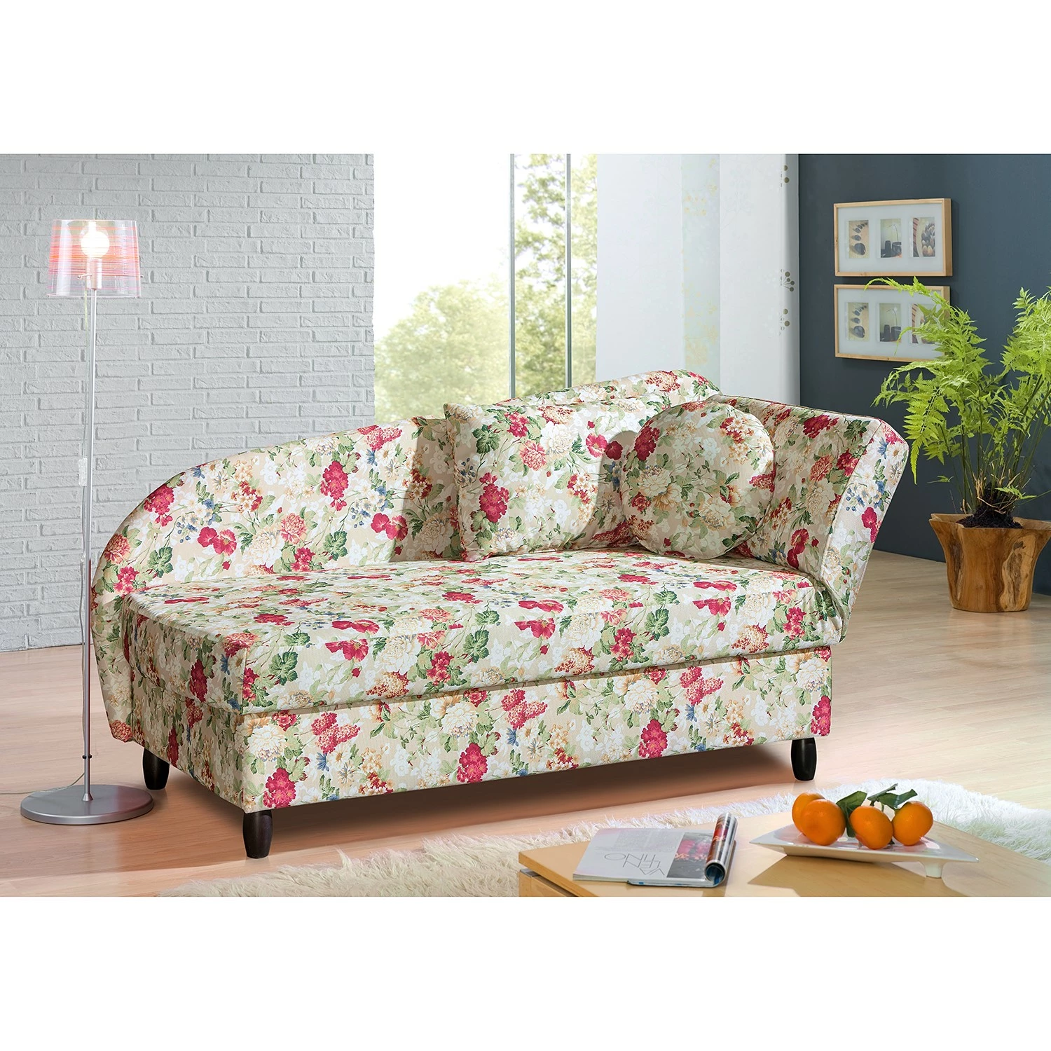 Maison Belfort Recamiere Raasi (mit Schlaffunktion) - Webstoff - Geblümt 2 Maison Belfort Recamiere Raasi (mit Schlaffunktion) - Webstoff - Geblümt – Bild 2